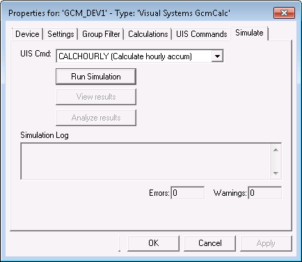 Simulate page